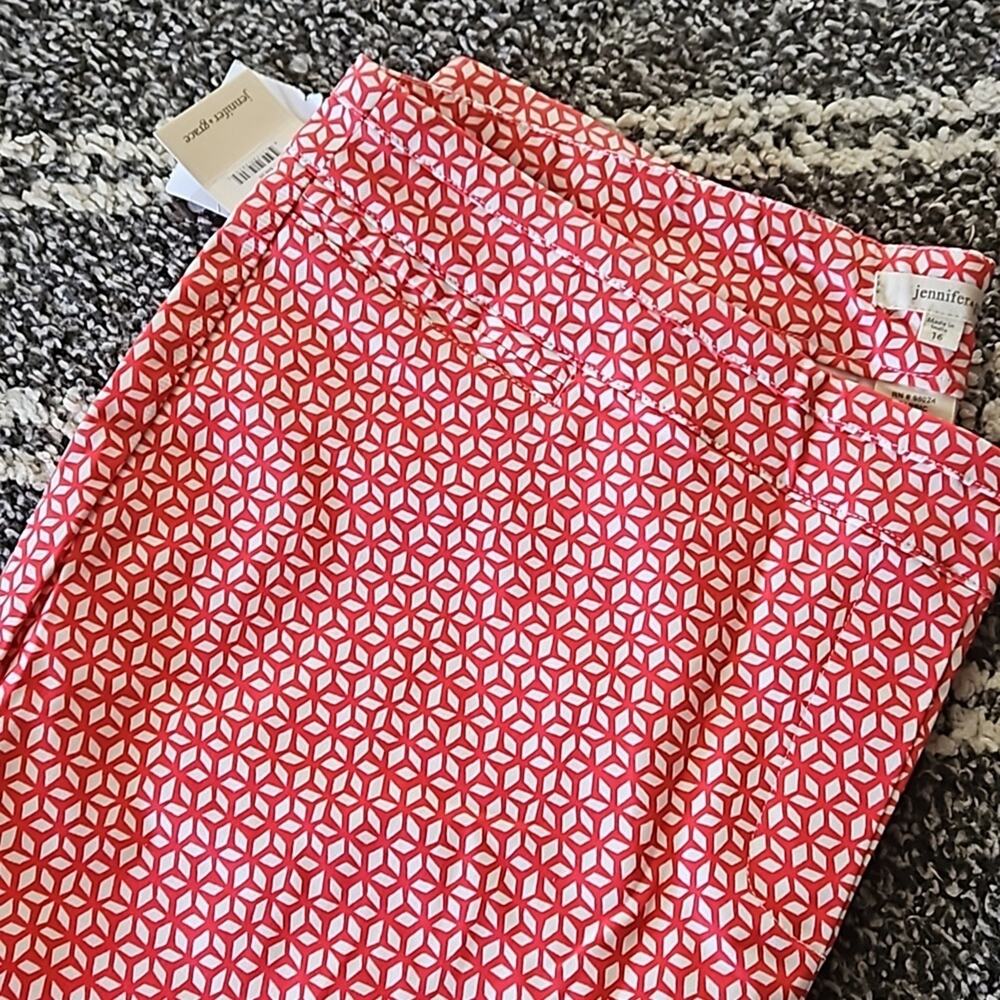 Jennifer & Grace Stretch Spandex Pull On Ankle Pants size 16 - Picture 5 of 11